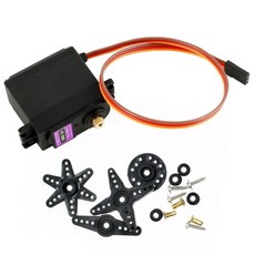 360도 회전 아두이노 MG996R 서보모터 금속기어, 1