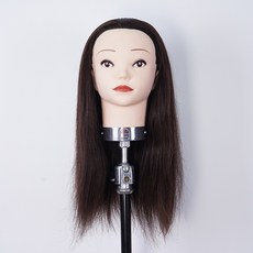 천혜사 MDW AA 국가고시용 통가발 인모 100% 18인치, 1개, 진한갈색