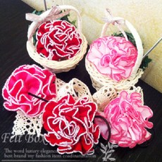 카네이션 공예 교구 바느질 인형만들기 펠트diy, 핑크헤어밴드, 1개