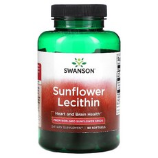 스완슨 선플라워 해바라기 레시틴 90소프트젤 포스파티딜콜린 SunflowerLecithin, 1개, 90정