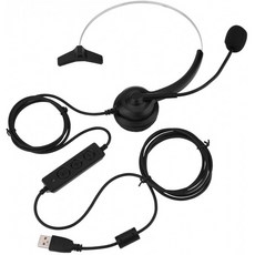 Fosa USB 콜 센터 헤드폰(마이크 포함) 전화 판매용 Codeless Clear 스테레오 사운드 헤드셋(전화 판매용 전화 상담 서비스, 단일옵션, 단일옵션