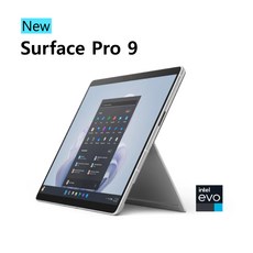 마이크로소프트 서피스 프로9 QIM-00030 For Business 코어i7 12세대 16GB 256GB 플래티넘 Win11 Pro