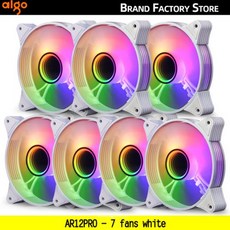 쿨링팬 냉각팬 Aigo AR12PRO 컴퓨터 케이스 선풍기 ventoinha PC 120mm rgb 4 핀 PWM CPU 냉각 3 5v 무제한 공간 argb 12cm 환풍기