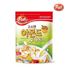 동서 포스트 고소한 아몬드 후레이크 시리얼, 300g, 1개