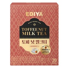 EDIYA COFFEE 太妃堅果奶茶, 360g, 1個, 20入