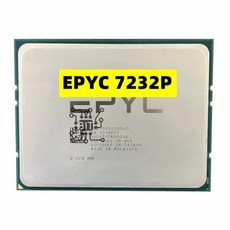 3.1Ghz 3.2GHz 최대 120W EPYC SP3 7232P 스레드 코어 EPYC7232P 프로세서 CPU TDP L3 32MB 16 캐시 서버 8 AMD