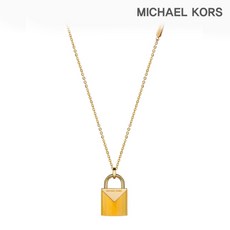 Michael Kors 마이클코어스 골드 허니 패드락 목걸이 MKC1039AK710