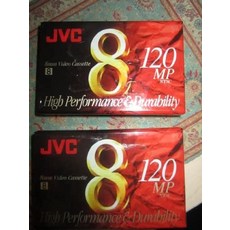 [해외직구]JVC 120 분 표준 8mm 캠코더 테이프 (2 팩) (P6120JH2), 1개, One Color_One Size