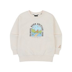 [캉골키즈]AQACRT00060OW 어드벤처 그래픽 스웻셔츠 QA 0006 오프 화이트