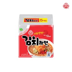 오뚜기 김치라면 120g, 5개