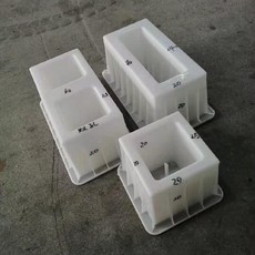 시멘트거푸집 DIY 셀프 정원꾸미기 벽돌 금형 보도블럭틀 디딤돌 백색시멘트 콘크리트, 3. 사각구멍20x20x20cm, 1개