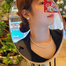 못난이진주실버목걸이