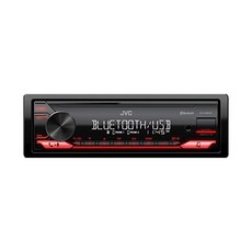 카오디오 JVC KDX280BT 블루투스 카 스테레오USB 포트 포함 AMFM 라디오 MP3 플레이어 고대비 LCD 50와트 탈착식 페이스 플레이트 단일 DIN 13밴드 EQ