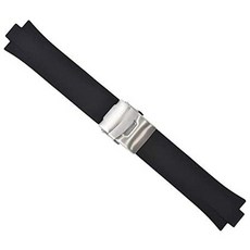 Ewatchparts 23Mm 11Mm Pu Rubber Diver Strap Band for Oris Tt2 F1 40.5Mm Black PROD220001242