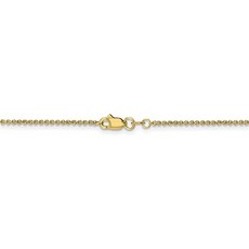 Jewelry Stores Network 10K 화이트 골드 클래식 케이블 체인 발찌
