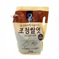 MDO6817 MY 청정원 조청쌀엿 파우치팩3kg 조청/주방/쌀엿파우치/대용량쌀엿, 1개