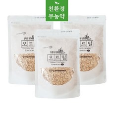 빛가람 국내산 친환경 무농약 압착귀리 오트밀 350g, 3개