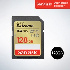 샌디스크 SD메모리 SDXC Extreme 익스트림 SDXVA 128GB, 128기가
