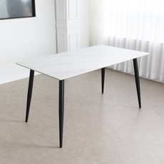 린백토리 포세린 세라믹 상판 4인 1400 타원형 라운드 다이닝 테이블 식탁