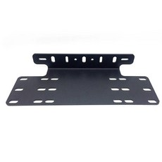 자동차 앞 범퍼 번호판 브래킷 장착 운전 플레이트 알루미늄 번호, 1.black, 1개