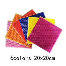 10 pcs bag 컬러 밀랍 조각 수제 DIY 웨딩 파티 장식 과정 사양 15 20cm, 6colors 20x20cm, 1개