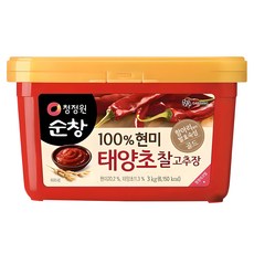 청정원순창 현미 태양초 찰고추장, 3kg, 1개