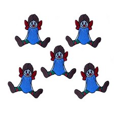 [영화사] 빨간 리본 말괄량이 인형 자수 와펜 세트 5EA
