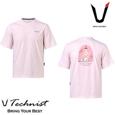 테크니스트 티셔츠 배드민턴 반팔 상의 코튼라이크 오버핏 TNT5410
