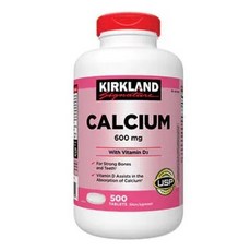 커클랜드 칼슘 비타민 D3 500정 Kirkland Signature Calcium 600 mg Vitamin D3