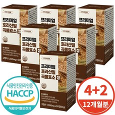 프리미엄 호라산밀 곡물효소정 식약처인증 1000mg, 6개, 60정