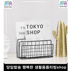 특이한소품 병원대기실 테이블 잡지 책꽂이 디자인책꽂이 인기상품 거실책꽂이 책상정리 생활잡화, 골드