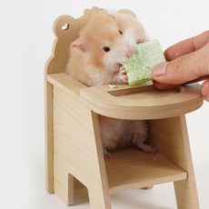 도치퀸 햄스터 밥그릇 의자 식탁, DIY 조립식 제품, 1개