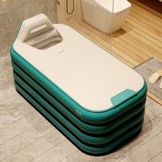 집에서 안심 사우나 의자형 반신 욕조 개인 찜질방 반식욕 기능성 반신욕기 이동 욕조기, 1.4m, 3단, 베이비 핑크