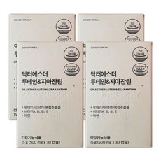에스더포뮬러 닥터에스더 루테인&지아잔틴, 30정, 4개
