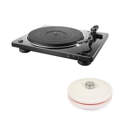 데논 DP-450USB 턴테이블 + LP 라벨보호기, 블랙