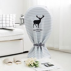 BEBE DECO 風扇防塵罩 植栽款, 條紋麋鹿款