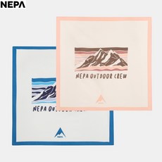 네파 NEPA 자외선을 차단해주고 땀 흡수를 도와주는 정사각형 AROUND 어라운드 반다나 (2장 1SET) 등산 스카프 7JC7917SP, FREE (000), Z01