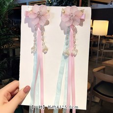 헤어핀 여신 고풍 머리핀 머리비녀 한나라의복 액세서리 스텝 롱태슬 대칭클립 나비 고대의상 집게헤드 장식여성