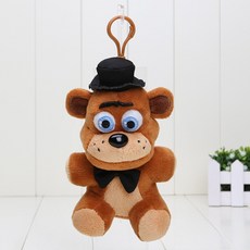 14 cm/25 cm 프레디의 fnaf 플러시 완구에서 5 박 fazbear fredbear 골든 프레디 인형 봉제 인형 keychian 펜던트, (691)freddy bear 14cm