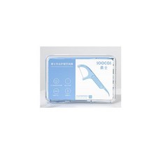 SOOCAS 치실 픽 치아 이쑤시개 스틱 구강 관리 인체 공학적 디자인 FDA 테스트 식품 등급 상자당 50 개, 01 one box