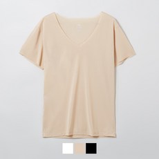 스파오 [COMFORT] 남성 심리스 V넥 반팔_SPMREA9A12