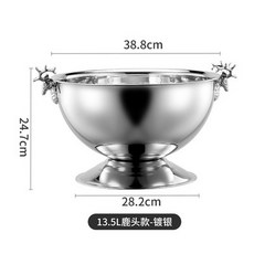 도다도다 칠링 바스켓 스텐 오크통 우드 술통 와인칠링 맥주 얼음통 야외 뚜껑 2L 아이스버킷, 1개
