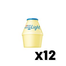 빙그레 바나나우유 라이트 단지우유 240ml x 12개