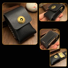 인기ZORRO ZIPPO용 가죽 커버 케이스 진짜 레트로 연료 라이터 자석 흡입 수제 남성용 클래식