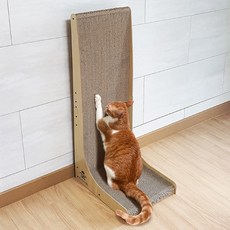 고양이 L자 수직 스크래쳐 초대형 94cm 벽면형 양면사용