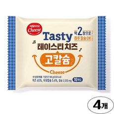 (냉장) 서울우유 테이스티 치즈 고칼슘 180g 4개