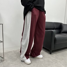 2종 사이드라인 배색 벌룬 스트링 팬츠 5color 트레이닝 바지 트랙팬츠