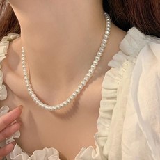 241300122골든듀벨루스뉴(7.5mm)진주목걸이