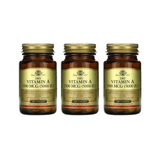 솔가 드라이 비타민A 1500mcg (5000IU) 100정 VitaminA [3통기획], 3개