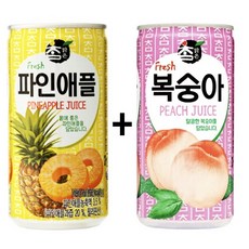 참맑은 파인애플 175ml(15캔) + 참맑은 복숭아 175ml(15캔), 30개, 175ml